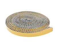 SDLDEER Joint d'étanchéité pour cheminée - 10 mm x 2,5 m - Résistant au feu - Autocollant - Pour cheminée, four, tuyaux de poêle, fumoir