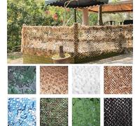 SDLLG Camouflage Filet de Camouflage 2023 Nouveau 210D épaissi Net Filets de Protection Solaire Voile Solaire 5x5m -Jaune-B Bâches de Voiture de décoration de fête Camping