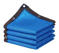 SDLLG Voile d'ombrage avec œillets - 90% - Résistant aux UV - en polyéthylène Haute densité - Bleu - A - 1,5 x 4 m - Filet de Protection UV - Léger et Durable