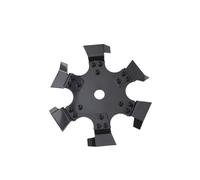Sdlnklm Bineuse pour Motoculteur Trous Montage Centraux en Acier au Manganèse pour Jardinage Agriculture sur Pelouse Terrain Compact, 25cm, 6 Lames