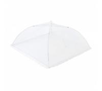 Sdlnklm Housse Anti-poussière Cloche à Filet de Repas Protection Alimentaire Pliable Tissu Maillé Facile à Entretenir pour la, 17 Pouces Environ 43 43cm, Dentelle Blanche
