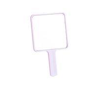 Sdlnklm Miroir de Maquillage Rétro Miroir à Main Miroir Cosmétique Simple Miroir de Beauté Portable sans Grossissement pour Tous Adapté à la Toilette Soins, violet clair
