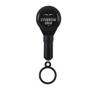 Sdlnklm Règle Ligne Extensible Fil de Cartographie Sourcils Marquage Outil avec Encre Intégrée Mécanisme Rétractable Plastique et Métal Adaptée aux, Noir