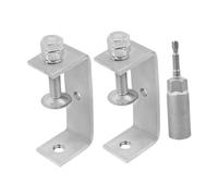 Sdlnklm Serre-joint En C, Serre-joint Carré, Argenté, Support Multifonctionnel, Serre-joint pour Le Travail Du Bois, Idéal pour Les Projets de Bricolage, L, Bouche ouverte 85 mm