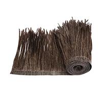 Sdlnklm Toiture de Artificielle en Rouleaux de Palmier, Gazon Artificiel pour Cabane Tiki, Gazon pour Bateau Canard, Gazon pour Tapis Roulant, Imitatio, Noir