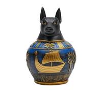 Sdlnklm Urne Funéraire pour Animaux en Résine Inspirée de L'Égypte Antique Bocal Commémoratif Figurine Décorative de Conservation Adaptée Au Souvenir D'Animau, Style B