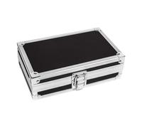 Sdlnklm Valise En Aluminium Léger et Solide Boîte de Rangement Micro avec Doublure Mousse Mallette de Transport Carte Son Boîte Outils Instrument P, 18x11x5cm