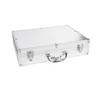 Sdlnklm Valise En Aluminium Léger et Solide Boîte de Rangement Micro avec Doublure Mousse Mallette de Transport Carte Son Boîte Outils Instrument P, 43x30x9.5cm
