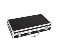 Sdlnklm Valise En Aluminium Léger et Solide Boîte de Rangement Micro avec Doublure Mousse Mallette de Transport Carte Son Boîte Outils Instrument P, 36x20x7.5cm