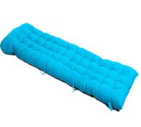 SDNAM Capuchon Antidérapante et Bande Réglable for Intérieur Extérieur Coussin de Chaise Longue, épaissir Bain de Soleil, Transat, Matelas for Transat Extérieure for Jardin, Terrasse, Balcon(Blue)