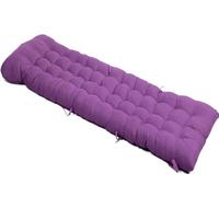 SDNAM Capuchon Antidérapante et Bande Réglable for Intérieur Extérieur Coussin de Chaise Longue, épaissir Bain de Soleil, Transat, Matelas for Transat Extérieure for Jardin, Terrasse, Balcon(Purple)