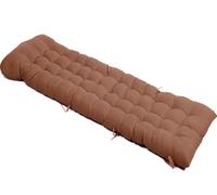SDNAM Capuchon Antidérapante et Bande Réglable for Intérieur Extérieur Coussin de Chaise Longue, épaissir Bain de Soleil, Transat, Matelas for Transat Extérieure for Jardin, Terrasse, Balcon(Coffee)