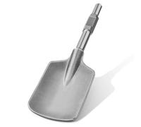 SDS HEX Burin à pelle - 140 x 440 mm - Embout hexagonal 30 mm - Ciseau à asphalte HEX avec étui en plastique - Compatible avec marteau de démolition - Outil précis et robuste pour maçonnerie, asphalte