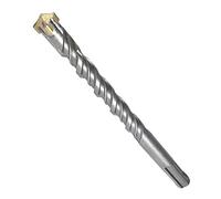 SDS Plus - Lot de 3 forets - Longueur 8 x 160 mm - Pour le perçage dans le béton/la pierre naturelle/la maçonnerie - 4 pointes en métal dur - Convient pour fer d’armature
