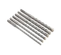 SDS plus une broche à marteau, 6 pièces sds-plus marteau béton marbre maçonnerie foret 6-16mm 210mm pointe de croix en carbure