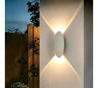 SDUYTDG Applique murale extérieure LED étanche, applique moderne à éclairage haut et bas, luminaires de porche en aluminium noir pour garage, maison, patio et entrée.