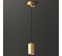 SDUYTDG Lampe à Suspension à 1 lumière pour îlot de Cuisine Luminaires de Ferme Lustres Lumières pour la décoration de la Chambre Lampes de Chambre en Laiton du Milieu du siècle avec Cordon réglable