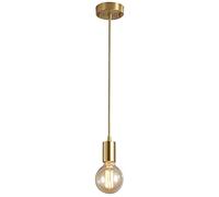 SDUYTEG Plafonniers Petites suspensions en tête de lit Lustre en Verre de Restaurant 1 lumière Barre dorée réglable Luminaires Suspendus E26/E27 Base