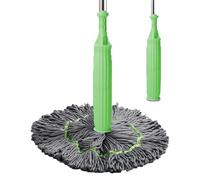 se_LF-WRI_NGING Serpillère déshydratée 2 en 1 pour Le Nettoyage du Sol, Nettoyage Humide et Sec, tête de Balai très absorbante, 360 degrés _in Rond se_LF WRI_NGING