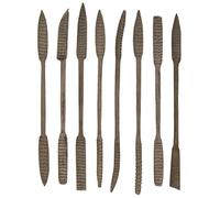 SE Lot de 8 limes à râpe en bois lourd - Assortiment de limes pour coupes de râpe - Outil de façonnage du bois - 7408WFR