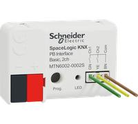 SE MTN6002-0002S - SpaceLogic KNX Secure Button interface, 2 voies, basique