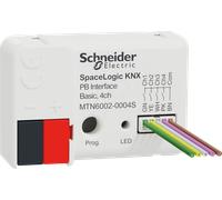 SE MTN6002-0004S - SpaceLogic KNX Secure Button interface, 4 voies, basique