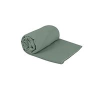 Sea to Summit - Drylite Serviette en Microfibre M - Finition Daim Super Douce - Extra absorbante et à séchage Rapide - Boucle de Suspension et étui - pour Camping, Gym et Voyage - 50 x 100 cm - Vert
