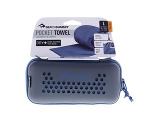 Sea to Summit Pocket L 120x60cm Serviette de bain L Bleu foncé