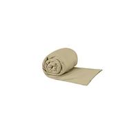 Sea to Summit - Serviette de voyage Pocket Towel S - Serviette en microfibre - Compacte - Ultra absorbante et à séchage rapide - Légère - Crochet de suspension et sac - Randonnée - 40 x 80 cm - Marron