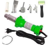 Seababyhouse 1600W Pistolet Plastique Soudure, Thermique Pistolet de Soudage Soudeuse de Plastique Fer À Souder À Air Chaud Barre Hot Air Welder Gun, avec des Buses de Soudage Rapide, avec Lumière LED