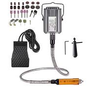 Seababyhouse 780W Perceuse Meuleuse électrique Arbre Flexible Flex Shaft de Mandrin de Polissage Outil Rotatif Dremel broyeur à suspendre, Pédale, Arbre Flexible en Métal, 23000 RPM