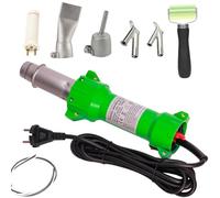 Seababyhouse Professionnel 1600w Thermique Pistolet de Soudage Soudeuse de Plastique Fer À Souder À Air Chaud Barre Hot Air Welder Gun, avec des Buses de Soudage Rapide, avec Lumière LED