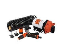 Seaflo Kit de pompe de lavage de terrasse 12 V DC 5,0 GPM 70 PSI Pompe à pression d'eau automatique pour bateau, camping-car, caravane
