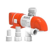 SEAFLO Pompe de cale non automatique à profil bas 14C Series 12 V 1100 GPH | Clapet anti-retour, design à clipser, installation à 360° et garantie de 4 ans pour bateau, yacht