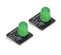SEAFRONT 10Pcs Module LED 3.3V-5V Opération Facile Lumière Décorative Ampoule à Puce LED pour la Décoration de la Maison (MRB050B Vert)
