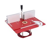 SEAFRONT Base élévatrice de Table de Routeur Système de Levage de Routeur Ascenseur de Manuel avec Base en Alliage D'aluminium Course de 51 Mm pour Machines à Bois Moteur 63,8-65 Mm (rouge)