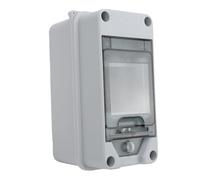 SEAFRONT Boîte de Distribution électrique, Boîtier de Disjoncteur Transparent en PC ABS IP65, Support Mural avec Rail de Guidage intégré, 153 X 73 X 94 Mm pour une Utilisation en Intérieur et en