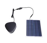 SEAFRONT Chauffage Solaire Portable, 60W Double Sortie USB | Chauffage Solaire, Panneau en Silicium Monocristallin, Corps en Verre Dépoli, Câble de 100 Cm, pour Camping-car, Niche, Serre