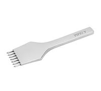 SEAFRONT Ciseau à Coudre en Cuir en Acier, Outil à Griffes à Trou Rond 4 | Tête en Acier Haute Résistance, 2, 5, 7 Dents pour un Perçage Efficace, Pointe Acérée pour une Couture Fluide, Manche