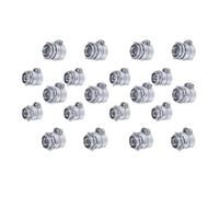SEAFRONT Connecteur de Conduit à Compression, 20 Pièces 1 Pouce Raccord | Connecteur de Câble FMC pour Boîtes de Jonction pour Conduit Métallique Flexible à Compression, Alliage de Zinc moulé Sous