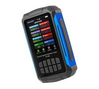 SEAFRONT Détecteur de Rayonnement EMF ABS Compteur EMF Portatif avec écran de 2,8 Pouces 2000 MAh Rechargeable Type C Alerte Sonore Verrouillage des Données pour la Industrielle du Bureau à Domicile