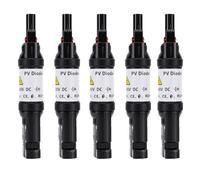 SEAFRONT Diode Connecteur Solaire Lot de 5, 10-14 AWG Anti-Retour (30A | Coupleur scellé IP67, courant nominal 30A, résilience à la pluie, au soleil, à la neige, sécurité de polarité à