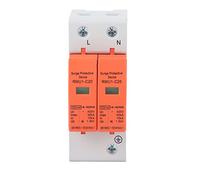 SEAFRONT Dispositif de Protection SPD Parafoudre de Tension 2P AC 420 V, Protecteur de Surtension à Montage sur Rail pour Boîtier PC avec Fenêtre Visuelle et Boucle Anti-Fissure pour l'entretien