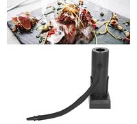 SEAFRONT Infuseur à Fumée de Bois Portatif, Fumoir à Cocktail en Alliage d'aluminium et de Zinc avec 2 Engrenages de Fumée, Pistolet à Fumer Portable Amovible pour Viande, Fromage, Desserts, (BLACK)