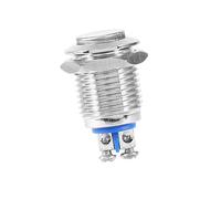 SEAFRONT Interrupteur à Bouton-poussoir de 12 Mm, Interrupteur électrique momentané avec Bouton en Acier Inoxydable, 2A 36VDC IP65 IK08, Contrôle de Circuit de Borne à Broches pour les Utilisateurs