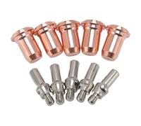 SEAFRONT Kit de Consommables pour Torche de DéCoupe, 10 Pièces, Ensemble D'embouts de Buse D'électrode avec Pièces en Alliage de Zinc en Laiton pour Pistolet de Coupe CUT-55DS Pro CUT-65DS