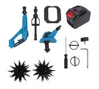 SEAFRONT Motoculteur sans Fil, Cultivateur de Jardin 4,5Ah 2 Roues (Prise | Motoculteur électrique de Jardin, Boîtier ABS, 360 Tr/min, 23 Cm de Largeur
