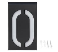 SEAFRONT Numéros de Maison Solaires, Plaque de Numéro Lumineuse, 6 LED, | Plaque de Numéro pour Maison, Solaire, Boîtier ABS PC, Montage Mural Extérieur