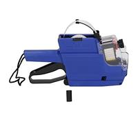 SEAFRONT Pistolet à étiquettes de Prix, 10 Chiffres, 2 Lignes, étiqueteur, Marqueur, Outil de Fixation, ABS avec Conception à 2 Rangées, pour Magasin de Détail, épicerie (Blue)