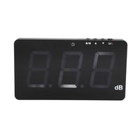 SEAFRONT Sonomètre Numérique 0 130 DB, Décibelmètre Mural ABS avec Rétroéclairage LCD de 9,6 Pouces, Alarme, Batterie USB de Type C 3600 MAh pour la Maison, le Bureau, l'usine